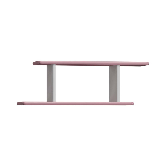 Étagère double murale rose