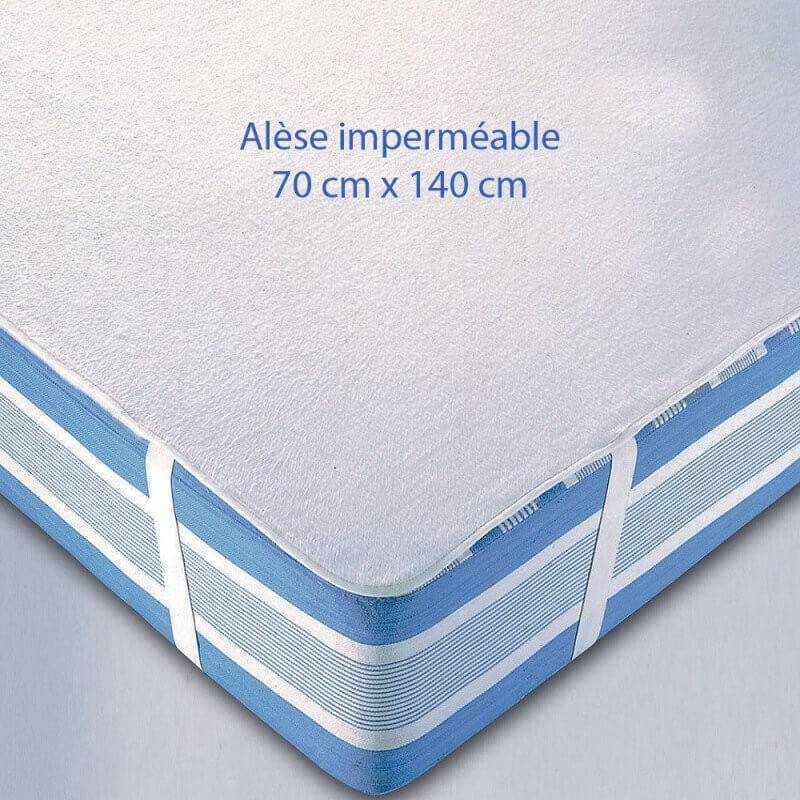 Lot de 3 Alèses imperméables 70 x 140 pour lit bébé