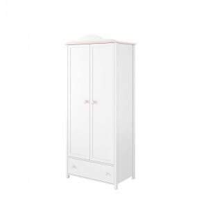Luna - Armoire 2 portes blanche