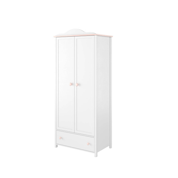 Armoire 2 portes blanche Luna fermée