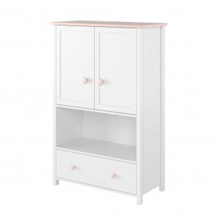 Luna - Commode haute blanche enfant