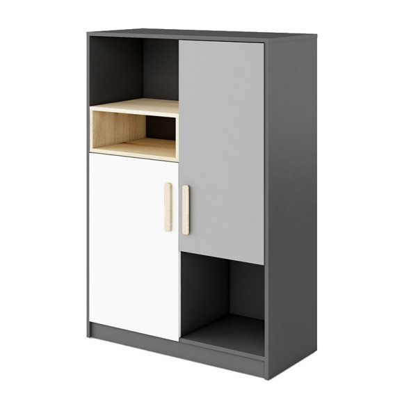 Commode haute avec rangements Pok