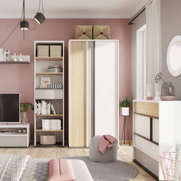 Armoire double Imola dans une chambre fille