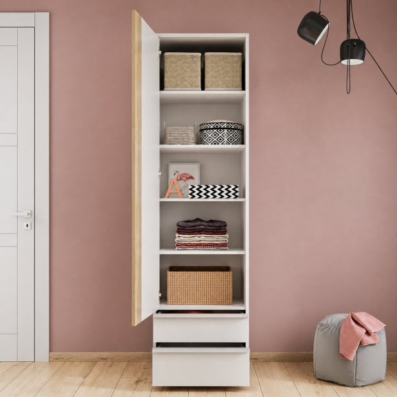 Armoire simple Imola - ouverte