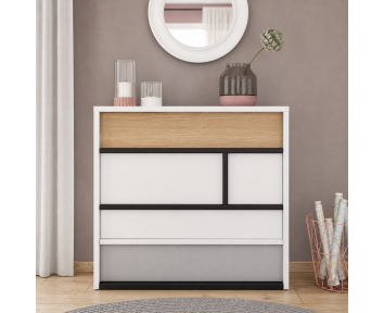 Commode 4 tiroirs Imola dans une chambre ado