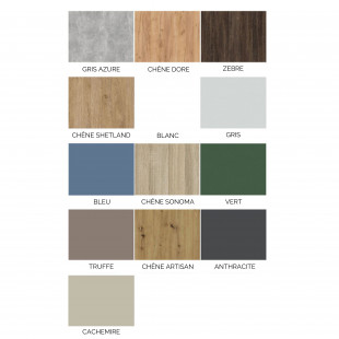 Damier en pin massif pour personnaliser le lit superposé Ettore