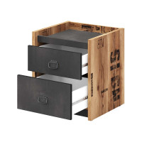 Table de chevet Fargo ouverte