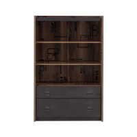 Bibliothèque Fargo design métal et bois