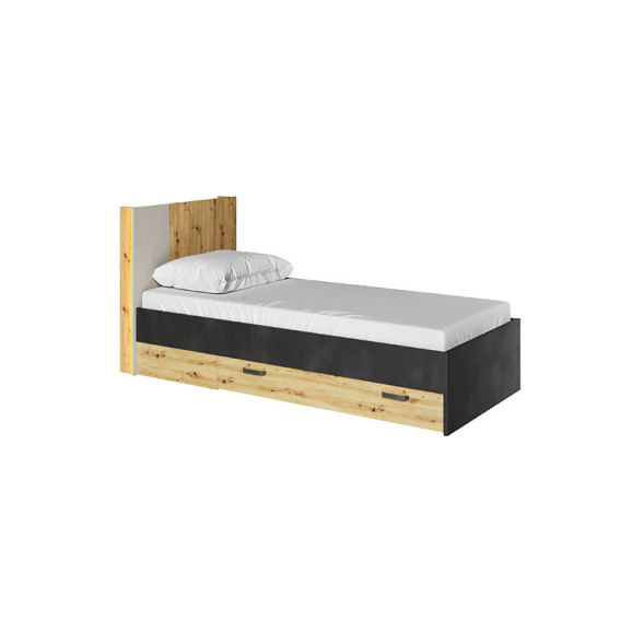 Lit enfant 90x200 cm Qubic avec tiroirs