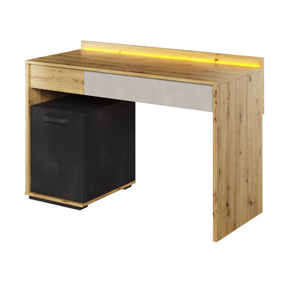 Bureau avec LED QUBIC pour chambre ado