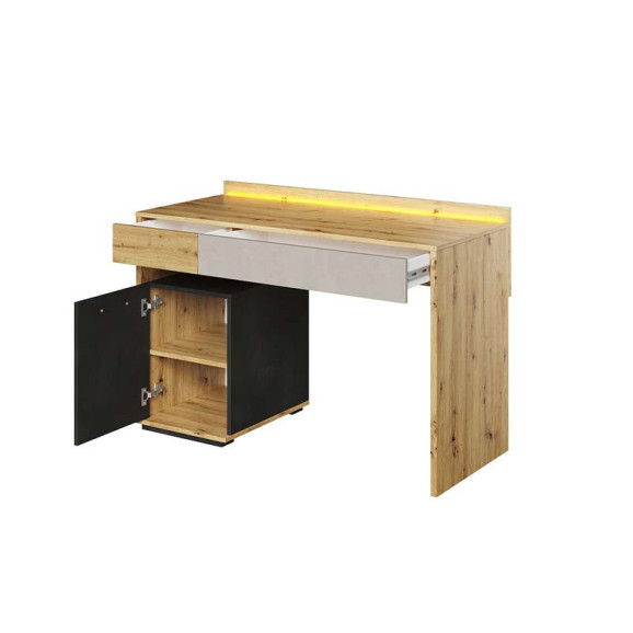 Qubic : Bureau ado avec éclairage LED moderne et stylé