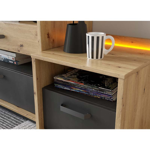 Table de chevet Qubic avec tiroir pour chambre ado