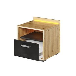 Table de chevet Qubic avec tiroir pour chambre ado