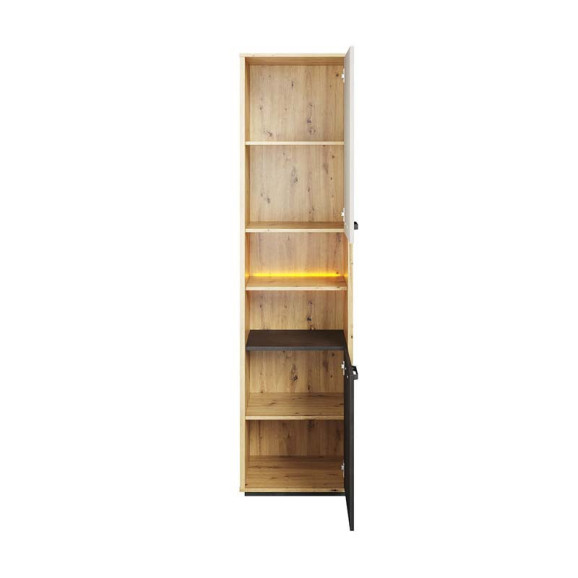 Bibliothèque haute Qubic avec éclairage LED pour chambre ado