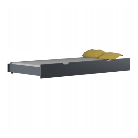 Tiroir lit gigogne gris