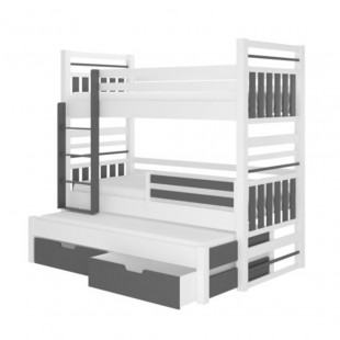 ELI 3D - Lit superposé 3 couchages en bois personnalisable