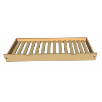 Lit superposé cabane 3 couchages DOMEK pour chambre enfant