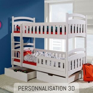 DOMI 3D - Lit superposé personnalisable en bois