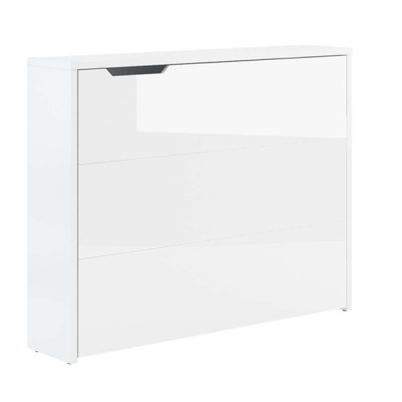 Bureau pliant avec rangements blanc mat pour télétravail - WORK CONCEPT