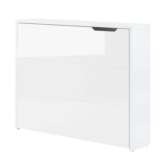 Bureau pliant avec rangements blanc mat pour télétravail - WORK CONCEPT