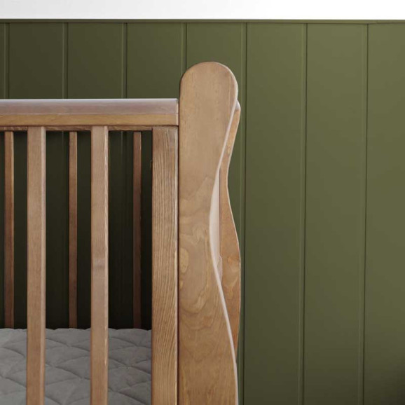 Lit bébé Noble Cot Vintage 120x60 couleur noyer clair