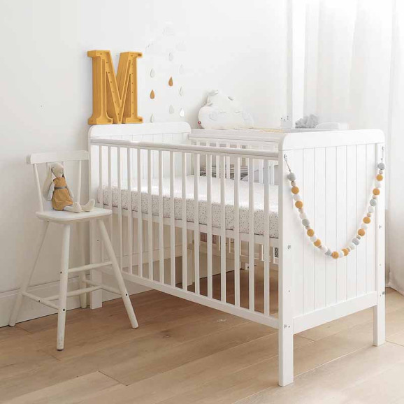 Lit bébé Country Cot Blanc 120x60