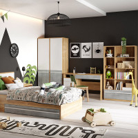 Grande bibliothèque PLANO pour chambre adolescent