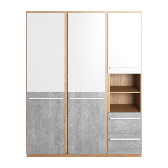 Grande armoire deux portes PLANO pour chambre adolescent