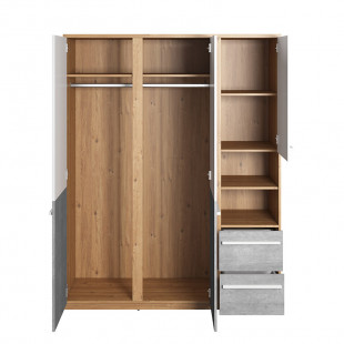 Grande armoire deux portes PLANO pour chambre adolescent