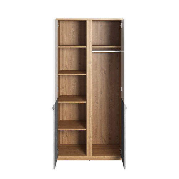 Armoire deux portes PLANO pour chambre adolescent