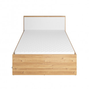 Lit avec tiroirs PLANO 120x200 pour chambre adolescent