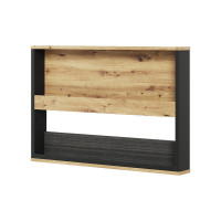 Rangement mural et éclairage SPOTLEN couleur bois et graphite