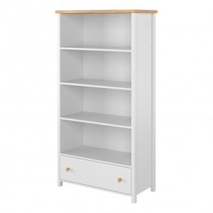 STORY - Bibliothèque blanche et chêne pour chambre enfant & ado