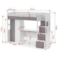 Dimensions lit TRISTAN