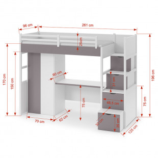 Dimensions lit TRISTAN