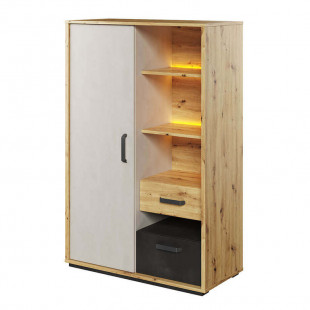 QUBIC - Petite armoire avec éclairage pour chambre enfant ou ado