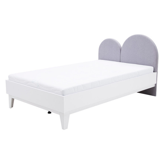 Lit junior 120x200 blanc et violet collection FEMII pour adolescents