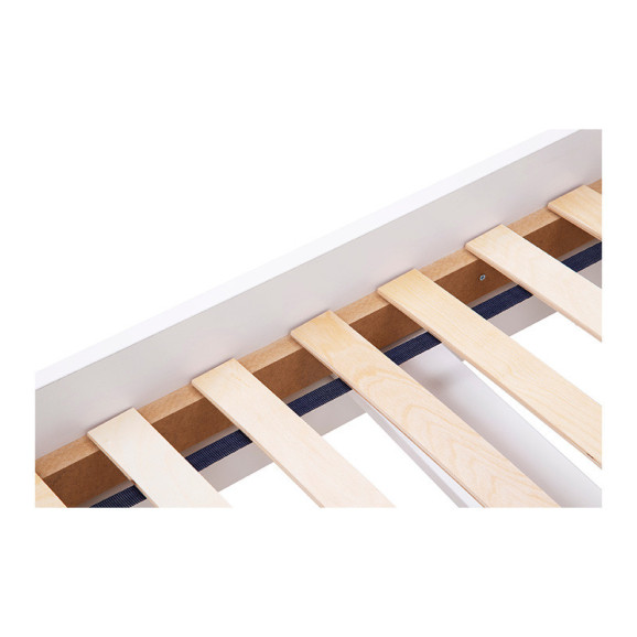 Lit junior 120x200 blanc et violet collection FEMII pour adolescents