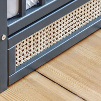 Lit bébé BOHO anthracite 120x60 avec tiroir inclus et matelas en option