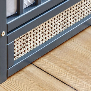 Lit bébé BOHO anthracite 120x60 avec tiroir inclus et matelas en option