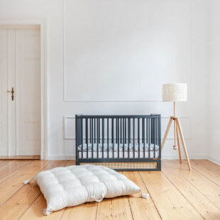 Lit bébé BOHO anthracite 120x60 avec tiroir inclus et matelas en option