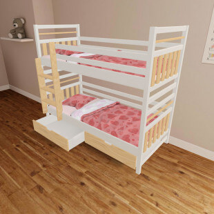 ELI 3D - Lit superposé en bois de pin personnalisable