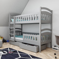 Lit superposé DOMI 2 couleur gris