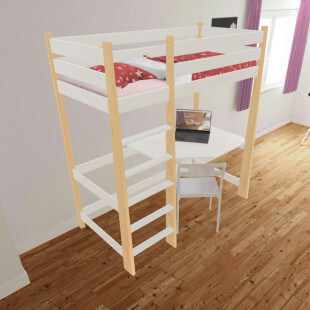 MILO 3D - Lit mezzanine en bois personnalisable