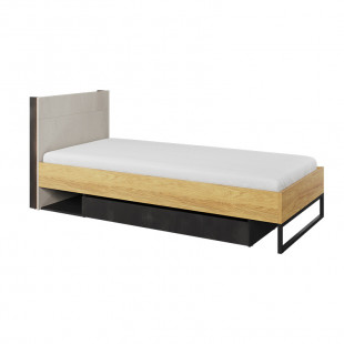 TEEN FLEX - Lit ado 90x200 avec tiroir de rangement et éclairage pour chambre adolescent