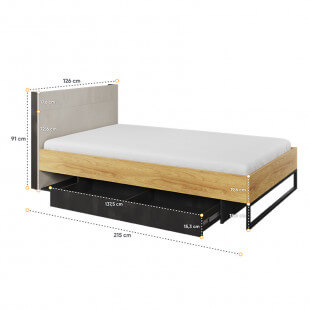 Dimensions lit ado TEEN FLEX