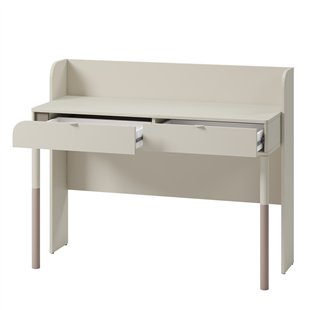 Bureau HARMONY pour ado avec 2 tiroirs couleur Cachemire et Truffe