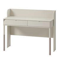 Bureau HARMONY pour ado avec 2 tiroirs couleur Cachemire et Truffe