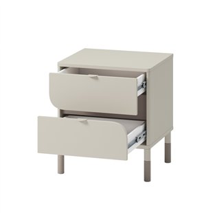 Chevet HARMONY couleur Cachemire et Truffe