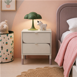 HARMONY - Chevet couleur cachemire / gris truffe